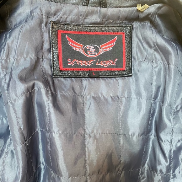 Genuine Leather Motorcycle Jacket - Picture 6 of 12